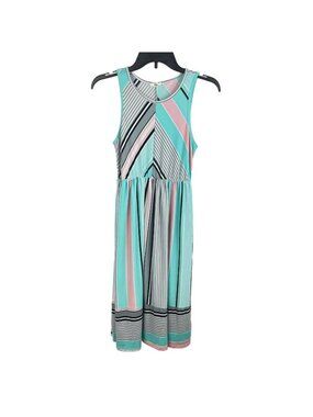 EGY Women Sleeveless Pullover Round-Neck Dress Size M